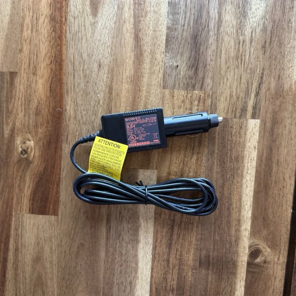 Genuine Sony 9.5V‎ Car Battery Adapter Charger Model DCC-FX160-NEW OEM Authentic